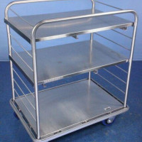 Medical Cart Stainless Steel Hoop Cart Medical Supply Cart with Warranty