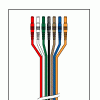 7 LEADWIRE SET - 24 DIN/ALLIGATOR RPI LVM704