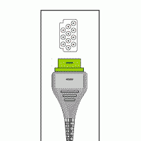 MARQUETTE/GE MEDICAL PATIENT CABLE-3 LEAD DIN RPI KCA019