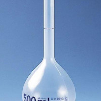 Brand 容量瓶25ml, PMP, A级, 透明, 带