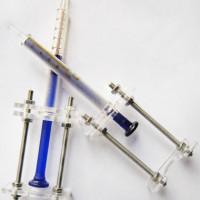 【科杰仪器】1ml玻璃注射器定量卡 电力色谱  蓝心 双磨砂