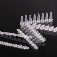 0.2mlPCR 8连管，含盖，平盖透明荧光定量Kirgen