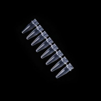 PCR八联管，0.2ml，透明，突盖，八连管