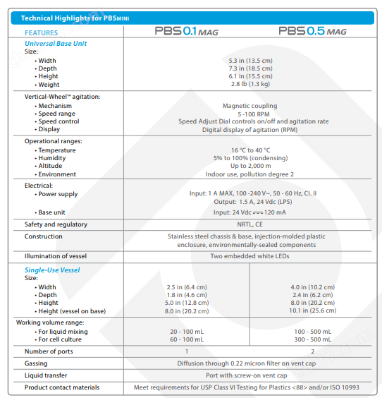 Stemcell PBS-MINI MagDrive Bioreactor