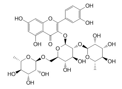 Quercetin 3-O-rutinoside-(1->2)-O-rhamnoside