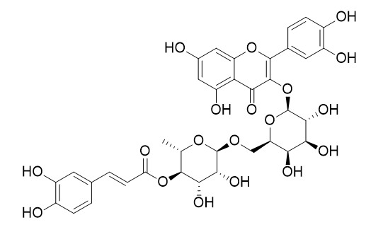 Quercetin 3-O-beta-(6-p-coumaroyl)glucopyranosyl(1->2)-alpha-L-rhamnopyranoside