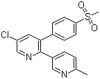 CAS # 202409-33-4, Etoricoxib, 5-Chloro-2-(6-methylpyridin-3-yl)-3-(4-methylsulfonylphenyl)pyridine