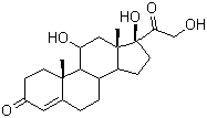 CAS # 50-23-7, Hydrocortisone, Cortisol, 11-beta,17-alpha,21-trihydroxypregn-4-ene-3,20-dione, Hydrocortisone B<i></i>ase