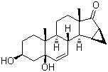 CAS 登录号：82543-15-5, (3b,5b,15a,16a)-15,16-二氢-3,5-二羟基-3'H-环丙并[15,16]雄甾-6,15-二烯-17-酮